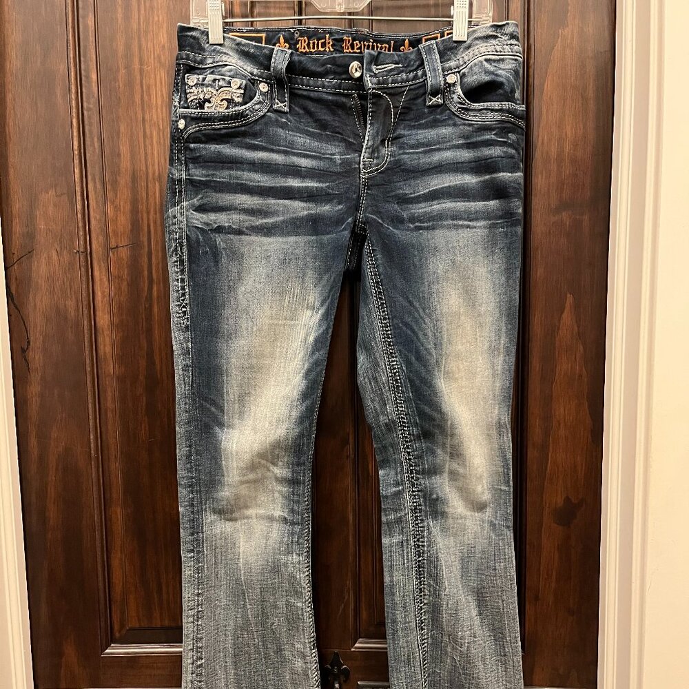 ROCK REVIVAL Aleah Boot Cut Denim Jean Women’s Size 28
